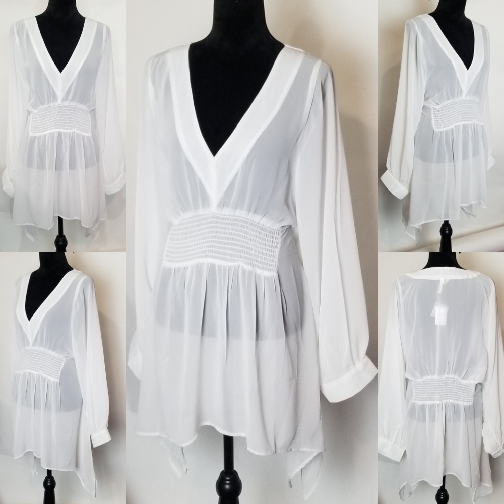 ❤️Sheer Handkerchief Top